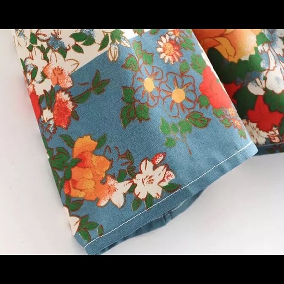 The Elle Boho Bloom Shift Dress w/Bell Sleeves - Picture 11 of 13